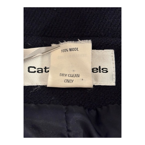 Cathy Daniels Blazer Womens 12 Blue Wool Jacket Button Up Pockets Lined Nautical - Picture 10 of 10